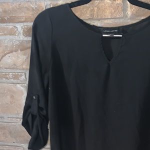 Black qtr sleeve shirt